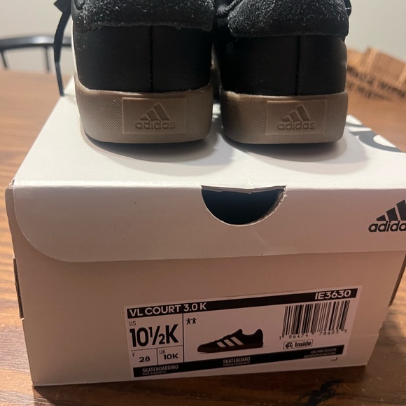 adidas Kids Black and White Sneakers - Picture 4 of 8